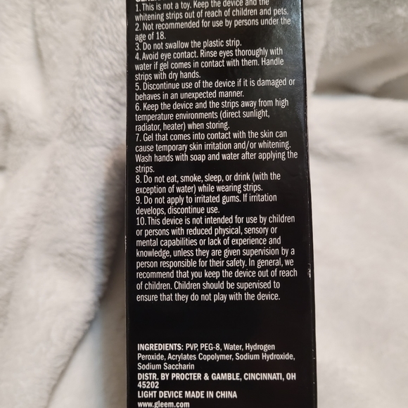 Gleem whitening kit w/ LED and strips - Picture 5 of 5